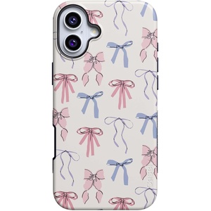 image:imageCasely iPhone 16 Case  Coquette Girlie  Pastel Bows  Bold Protective Design  Compatible with MagSafe