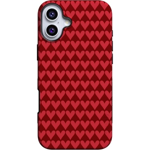 image:imageCasely iPhone 16 Case  Crazy in Love  Red Hearts  Bold Protective Design  MagSafe Compatible Design