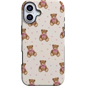 image:imageCasely iPhone 16 Case  Cuddle Up  Teddy Bear  Bold Protective Design  MagSafe Compatible Design