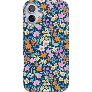 image:imageCasely iPhone 16 Case  Full Bloom  Navy Floral  Compatible with MagSafe  Classic Ultra Slim Design