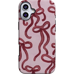 image:imageCasely iPhone 16 Case  Love Me Knot  Mauve Bow  Bold Protective Design  MagSafe Compatible Design