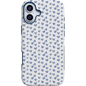 image:imageCasely iPhone 16 Case  Lovebug  Blue Hearts  Bold Protective Design  Compatible with MagSafe