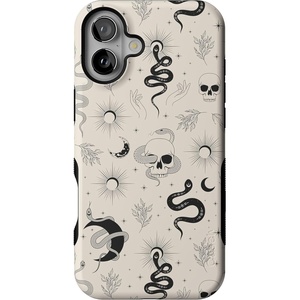 image:imageCasely iPhone 16 Case  No Further Explanation  Snakes amp Skulls  Bold Protective Design  Compatible with MagSafe