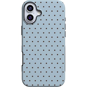 image:imageCasely iPhone 16 Case  On the Dot  Blue amp Brown Polka Dot  Bold Protective Design  Compatible with MagSafe