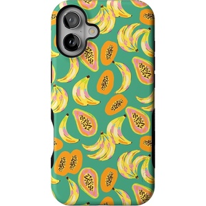 image:imageCasely iPhone 16 Case  Papaya Palms  Dippin Daisys Tropical Vacation  Bold Protective Design  Compatible with MagSafe