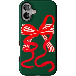image:imageCasely iPhone 16 Case  Santas Favorite  Holiday Bow  Bold Protective Design  MagSafe Compatible Design