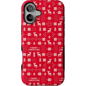 image:imageCasely iPhone 16 Case  Stocking Stuffer  Christmas Knit  Bold Protective Design  MagSafe Compatible Design