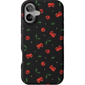 image:imageCasely iPhone 16 Case  Sweet Revenge  Cherry Skulls  Bold Protective Design  Compatible with MagSafe