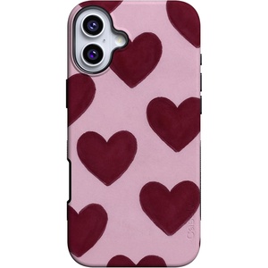 image:imageCasely iPhone 16 Case  Whole Lotta Love  Plum Hearts  Bold Protective Design  MagSafe Compatible Design