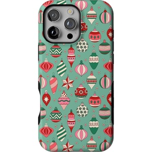 image:imageCasely iPhone 16 Pro Max Case  All Decked Out  Festive Ornaments  Bold Protective Design  MagSafe Compatible Design