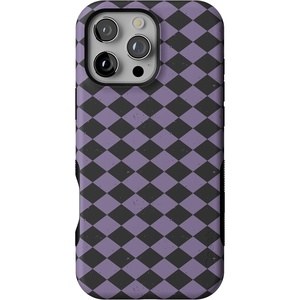 image:imageCasely iPhone 16 Pro Max Case  Harlequin Midnight Diamond  Black and Purple  Bold Protective Design  MagSafe Compatible Design