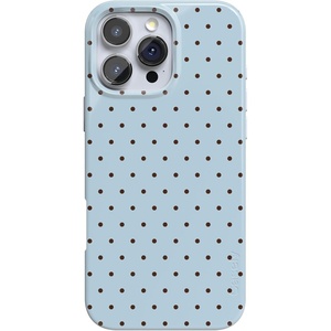 image:imageCasely iPhone 16 Pro Max Case  On the Dot  Blue amp Brown Polka Dot  Compatible with MagSafe  Classic Ultra Slim Design