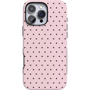 image:imageCasely iPhone 16 Pro Max Case  On the Dot  Pink amp Brown Polka Dot  Bold Protective Design  Compatible with MagSafe