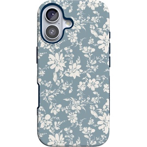 image:imageCasely iPhone 17 Case  Afternoon Tea  Blue Floral  Bold Protective Design  Compatible with MagSafe