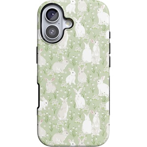 image:imageCasely iPhone 17 Case  Hop to it  Green Bunny  Bold Protective Design  Compatible with MagSafe