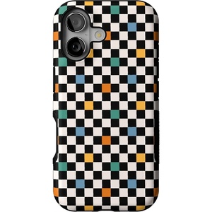image:imageCasely iPhone 17 Case  Old Skool  Retro Checkerboard  Bold Protective Design  Compatible with MagSafe