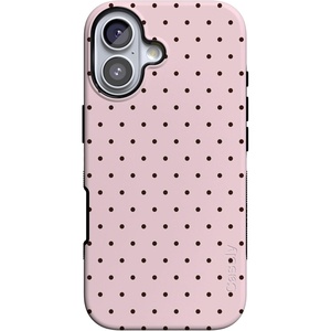 image:imageCasely iPhone 17 Case  On the Dot  Pink amp Brown Polka Dot  Bold Protective Design  Compatible with MagSafe
