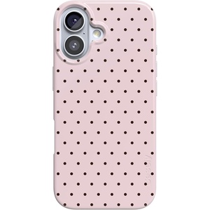 image:imageCasely iPhone 17 Case  On the Dot  Pink amp Brown Polka Dot  Compatible with MagSafe  Classic Ultra Slim Design