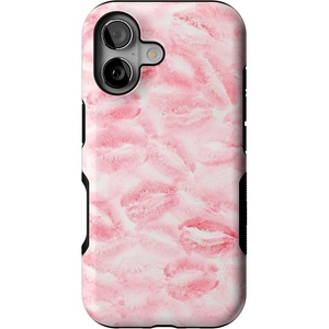 image:imageCasely iPhone 17 Case  Sealed with a Kiss  Pink Lipstick  Bold Protective Design  Compatible with MagSafe
