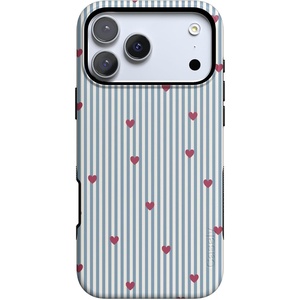image:imageCasely iPhone 17 Pro Max Case  Love Lines  Blue Stripes  Bold Protective Design  MagSafe Compatible Design