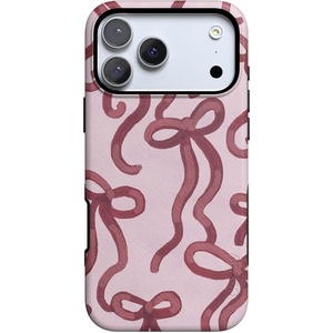 image:imageCasely iPhone 17 Pro Max Case  Love Me Knot  Mauve Bow  Bold Protective Design  MagSafe Compatible Design