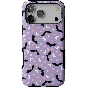 image:imageCasely iPhone 17 Pro Max Case  Midnight Flight  Celestial Bats  Bold Protective Design  MagSafe Compatible Design
