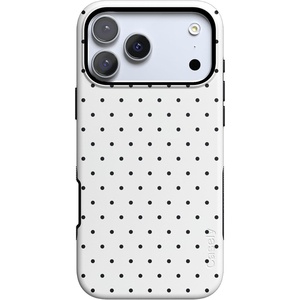 image:imageCasely iPhone 17 Pro Max Case  On the Dot  White Polka Dot  Bold Protective Design  Compatible with MagSafe
