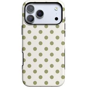 image:imageCasely iPhone 17 Pro Max Case  Spotted in SoHo  Green Polka Dot  Bold Protective Design  Compatible with MagSafe