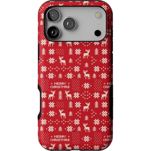 image:imageCasely iPhone 17 Pro Max Case  Stocking Stuffer  Christmas Knit  Bold Protective Design  MagSafe Compatible Design
