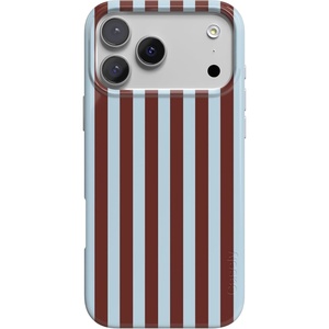 image:imageCasely iPhone 17 Pro Max Case  Sunday in Brooklyn  Chocolate Blue Stripes  Compatible with MagSafe  Classic Ultra Slim Design