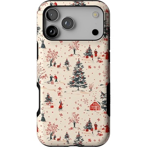 image:imageCasely iPhone 17 Pro Max Case  Winter Nostalgia  Vintage Holiday  Bold Protective Design  MagSafe Compatible Design