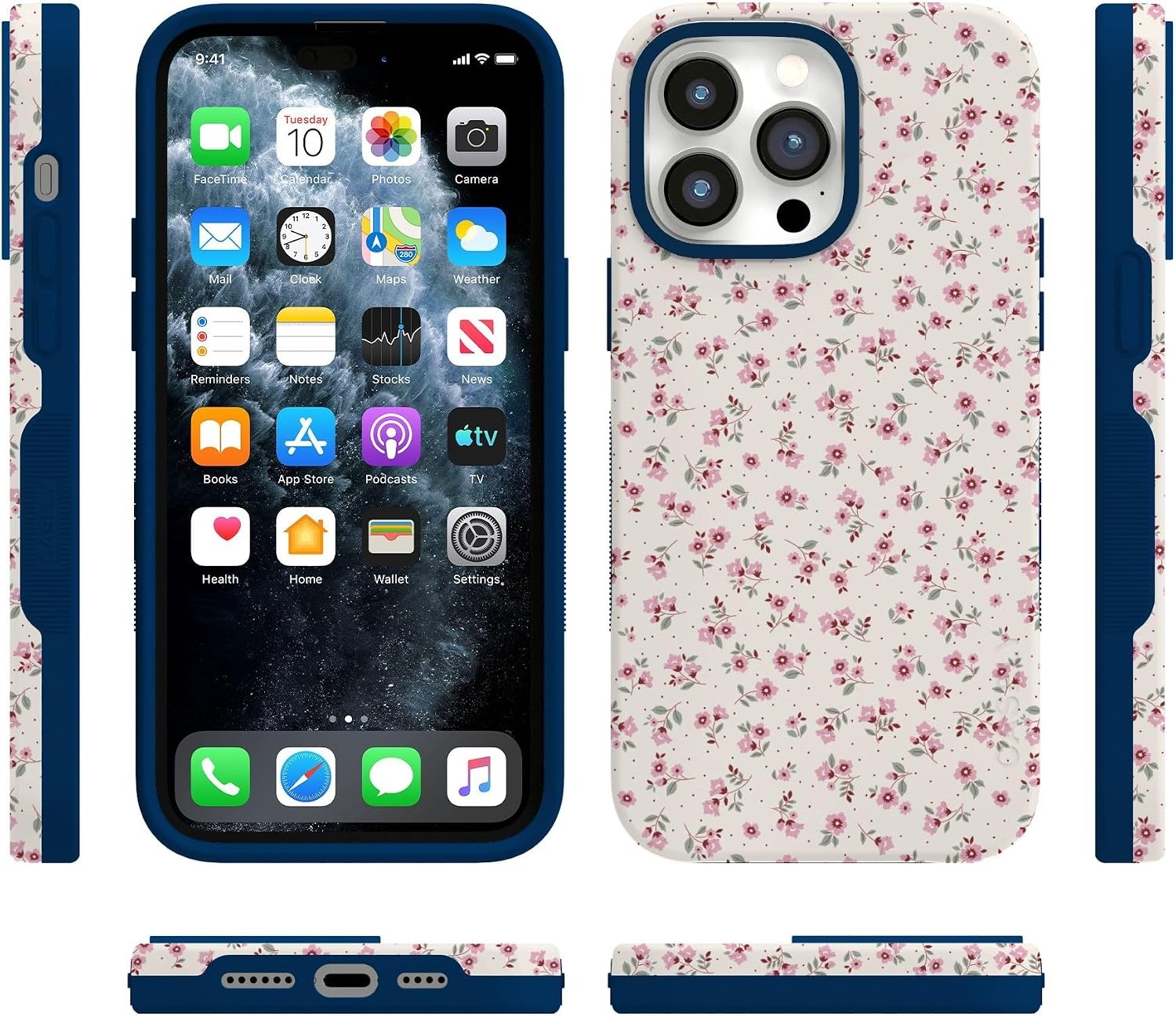 image:imageCasely iPhone 14 Pro Case  Cottage Charm  Cottagecore  Bold Protective Design  Compatible with MagSafe