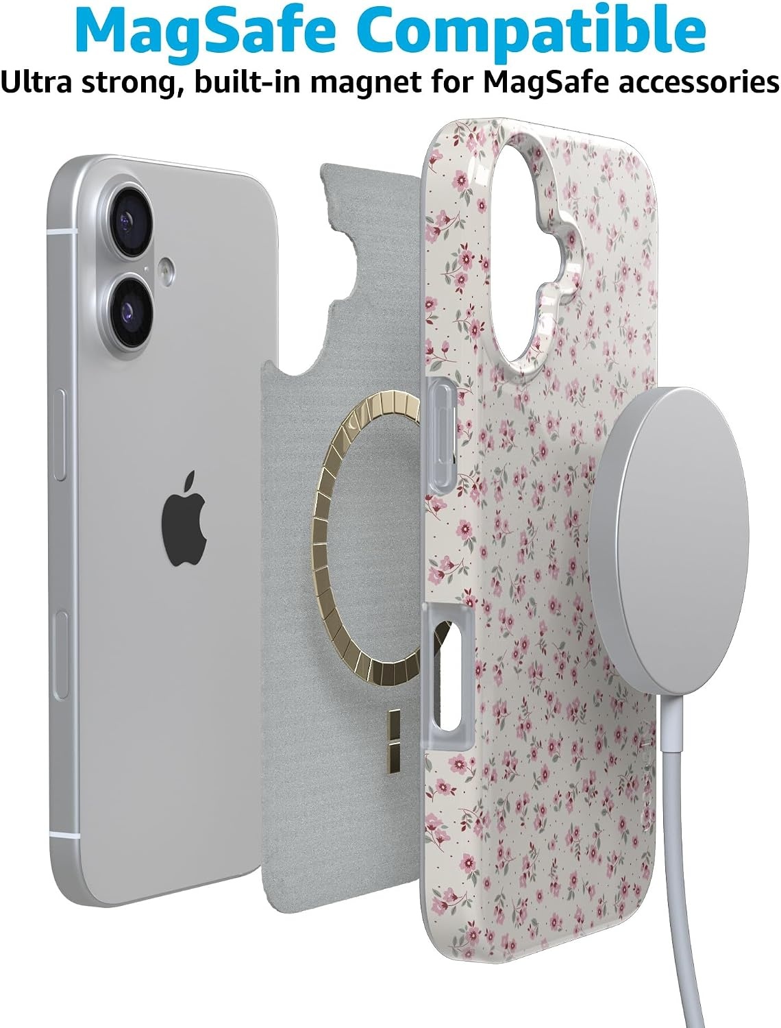 image:imageCasely iPhone 17 Case  Cottage Charm  Cottagecore  Compatible with MagSafe  Classic Ultra Slim Design