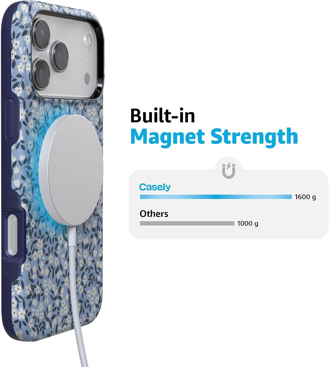 image:imageCasely iPhone 17 Pro Max Case  Picking Daisies  Cottagecore  Bold Protective Design  Compatible with MagSafe