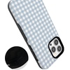 image:imageCasely iPhone 13 Pro Max Case  Pastel Picnic  Blue Gingham  Bold Protective Design  Compatible with MagSafe