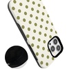 image:imageCasely iPhone 13 Pro Max Case  Spotted in SoHo  Green Polka Dot  Bold Protective Design  Compatible with MagSafe