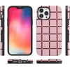 image:imageCasely iPhone 13 Pro Max Case  Uptown Gridlock  Pink Checkerboard  Bold Protective Design  Compatible with MagSafe