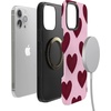 image:imageCasely iPhone 13 Pro Max Case  Whole Lotta Love  Plum Hearts  Bold Protective Design  MagSafe Compatible Design