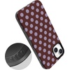 image:imageCasely iPhone 14 Case  Spotted in SoHo  Burgundy Polka Dot  Bold Protective Design  Compatible with MagSafe