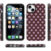 image:imageCasely iPhone 14 Case  Spotted in SoHo  Burgundy Polka Dot  Bold Protective Design  Compatible with MagSafe