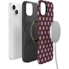 image:imageCasely iPhone 14 Case  Spotted in SoHo  Burgundy Polka Dot  Bold Protective Design  Compatible with MagSafe