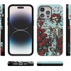 image:imageCasely iPhone 14 Pro Case  Forever Grateful  Grateful Dead Skeleton Floral  Bold Protective Design  Compatible with MagSafe