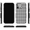 image:imageCasely iPhone 14 Pro Case  Harlequin Salem Diamond  Black and White  Bold Protective Design  MagSafe Compatible Design