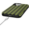 image:imageCasely iPhone 14 Pro Case  Harlequin Wicked Diamond  Black and Green  Bold Protective Design  MagSafe Compatible Design