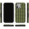 image:imageCasely iPhone 14 Pro Case  Harlequin Wicked Diamond  Black and Green  Bold Protective Design  MagSafe Compatible Design