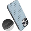 image:imageCasely iPhone 14 Pro Case  On the Dot  Blue amp Brown Polka Dot  Bold Protective Design  Compatible with MagSafe