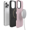 image:imageCasely iPhone 14 Pro Case  On the Dot  Pink amp Brown Polka Dot  Bold Protective Design  Compatible with MagSafe