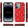 image:imageCasely iPhone 14 Pro Case  Peppermint Kiss  Candy Cane  Bold Protective Design  MagSafe Compatible Design