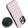 image:imageCasely iPhone 14 Pro Case  Pink Plaid  Sunday Best  Bold Protective Design  Compatible with MagSafe