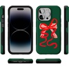 image:imageCasely iPhone 14 Pro Case  Santas Favorite  Holiday Bow  Bold Protective Design  MagSafe Compatible Design